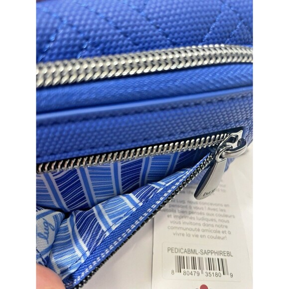 NWT Lug Pedicab Wallet Vegan Matte Luxe VL RFID Sapphire Blue Wristlet ORG $68 - Picture 10 of 15